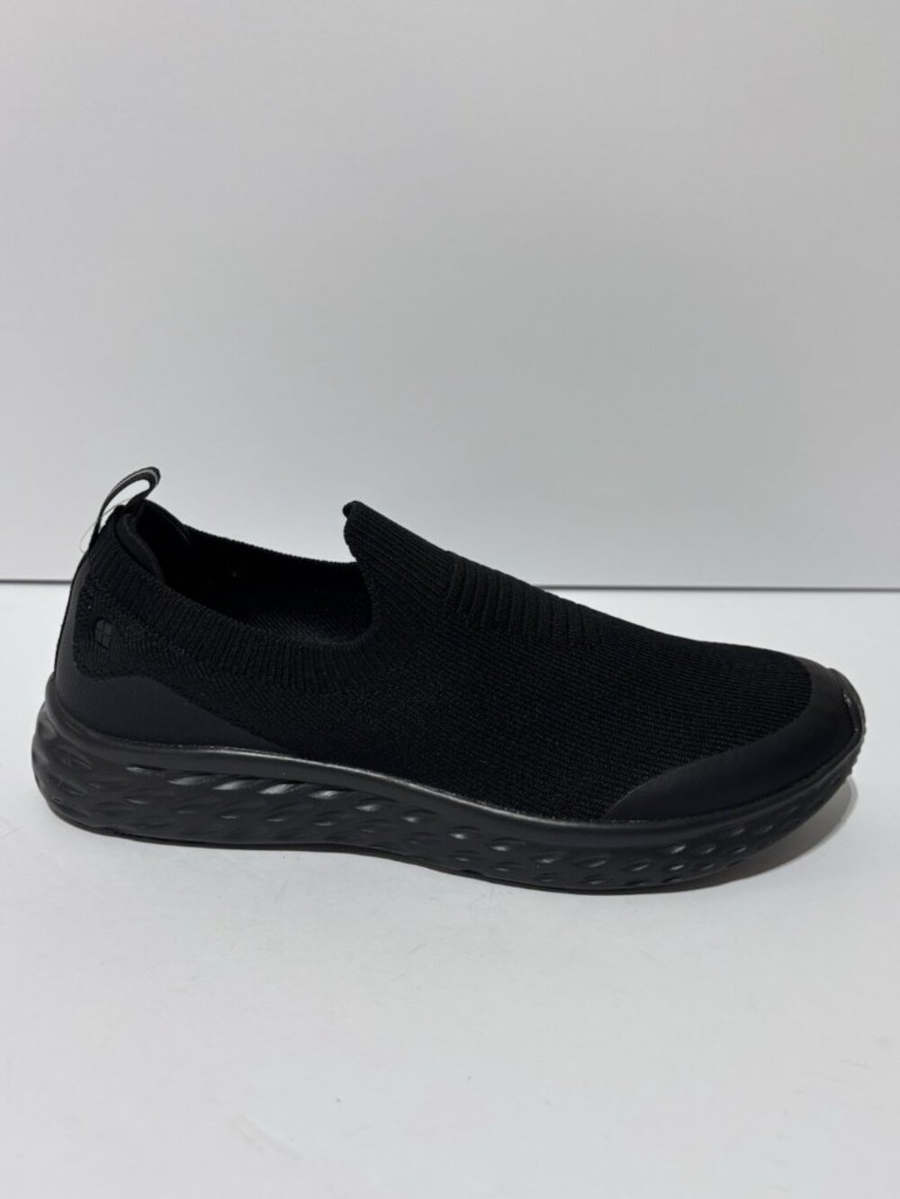 Shoes For Crews Womenโs Everlight Black Slip-On Shoes, Size 9 M
